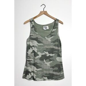 FREE FOR HUMANITY Camo Print Knit Tank Top